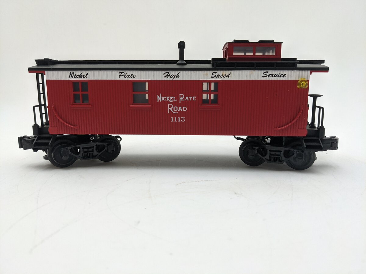 MTH 30-7705 O Gauge Nickel Plate Road Semi-Scale Illuminated Caboose #1115 EX/Box