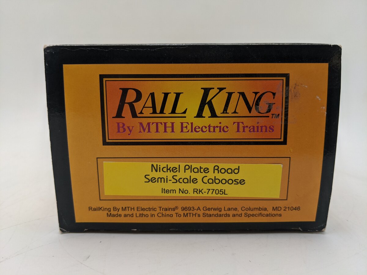 MTH 30-7705 O Gauge Nickel Plate Road Semi-Scale Illuminated Caboose #1115 EX/Box