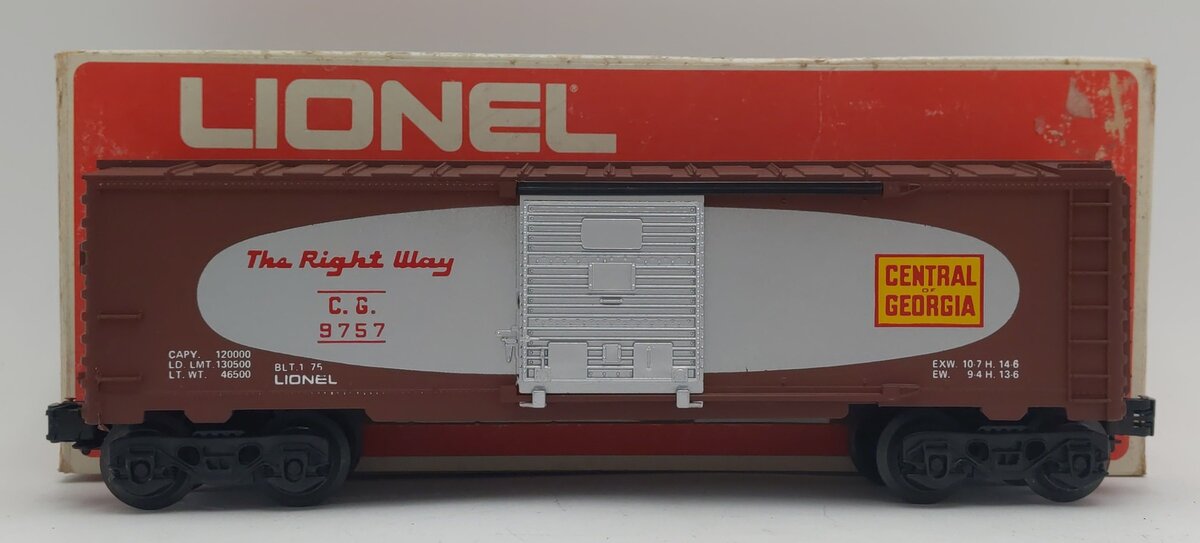 Lionel 6-9757 O Gauge Central of Georgia Boxcar EX/Box