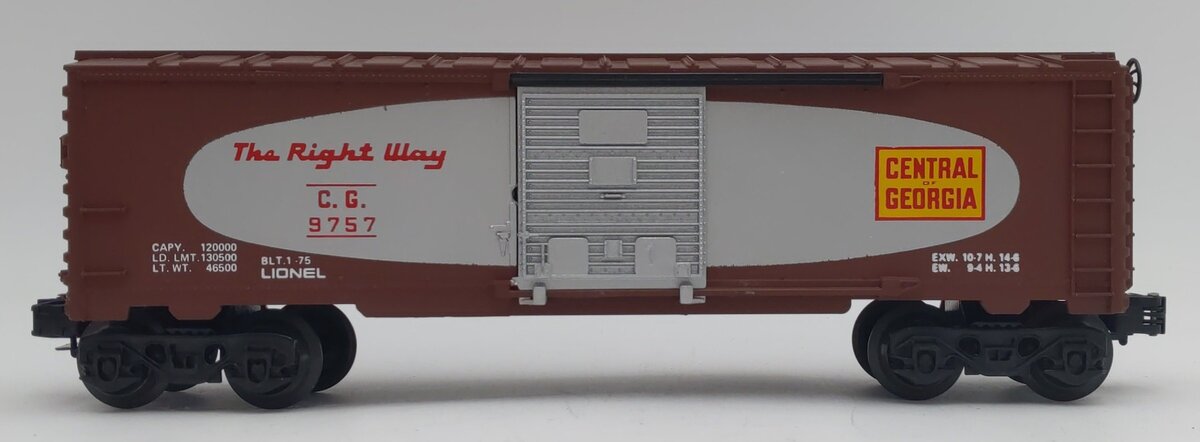 Lionel 6-9757 O Gauge Central of Georgia Boxcar EX/Box