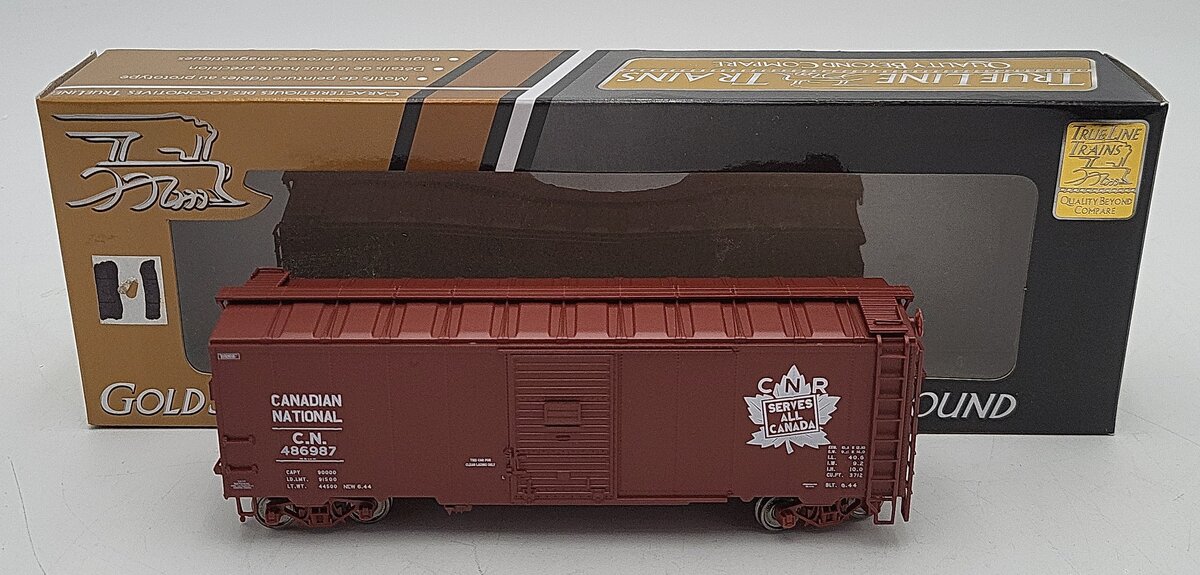 True Line Trains 300123 HO Scale Canadian National Boxcar #486987 EX/Box