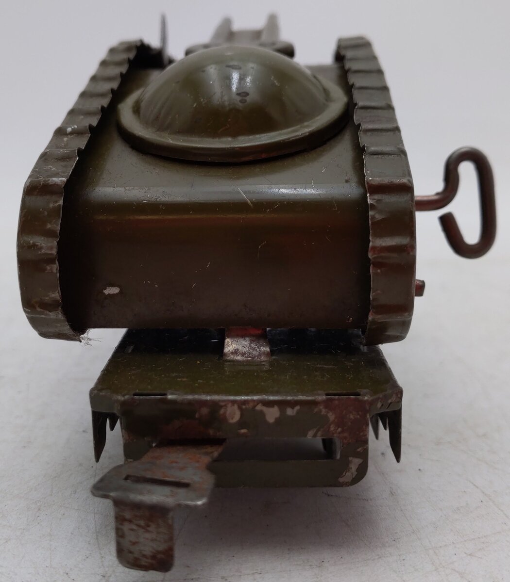 Marx 572ST O Gauge Vintage Olive Drab Wind Up Tank Car