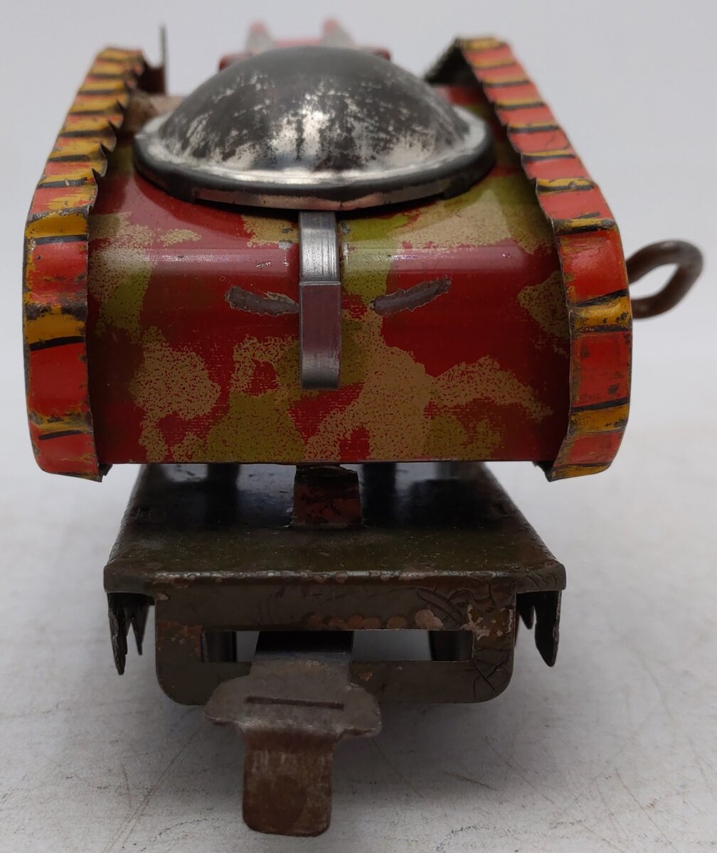Marx 572ST O Gauge Vintage Olive Drab Wind Up Tank Car
