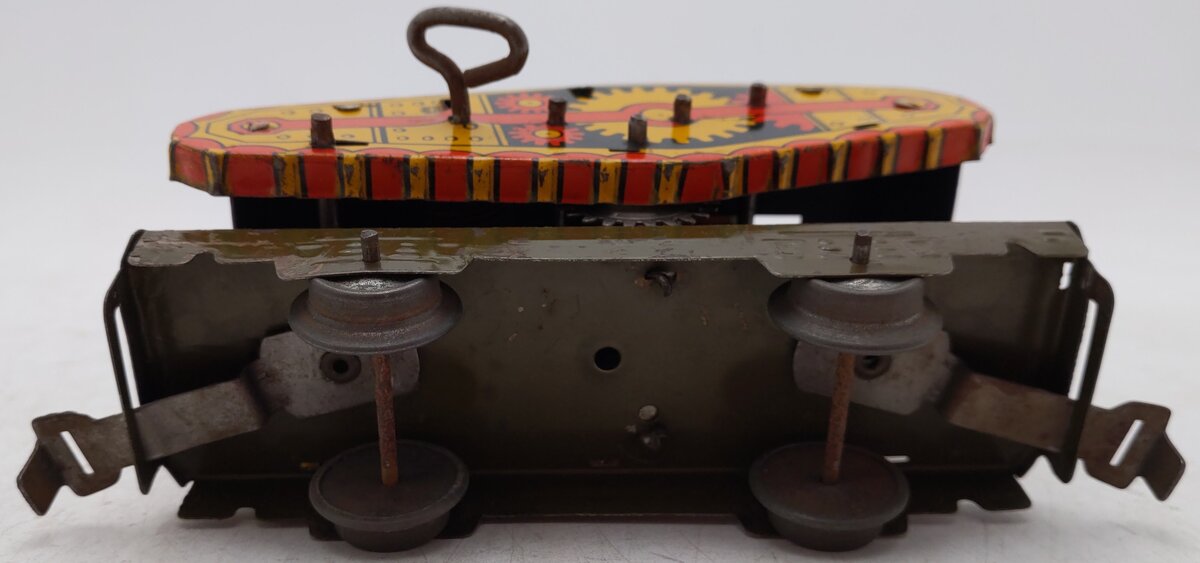 Marx 572ST O Gauge Vintage Olive Drab Wind Up Tank Car