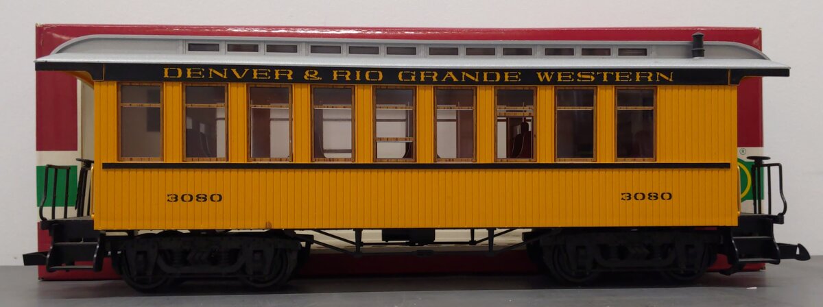 LGB 3080 G Scale Denver & Rio Grande Western Passenger Car EX/Box
