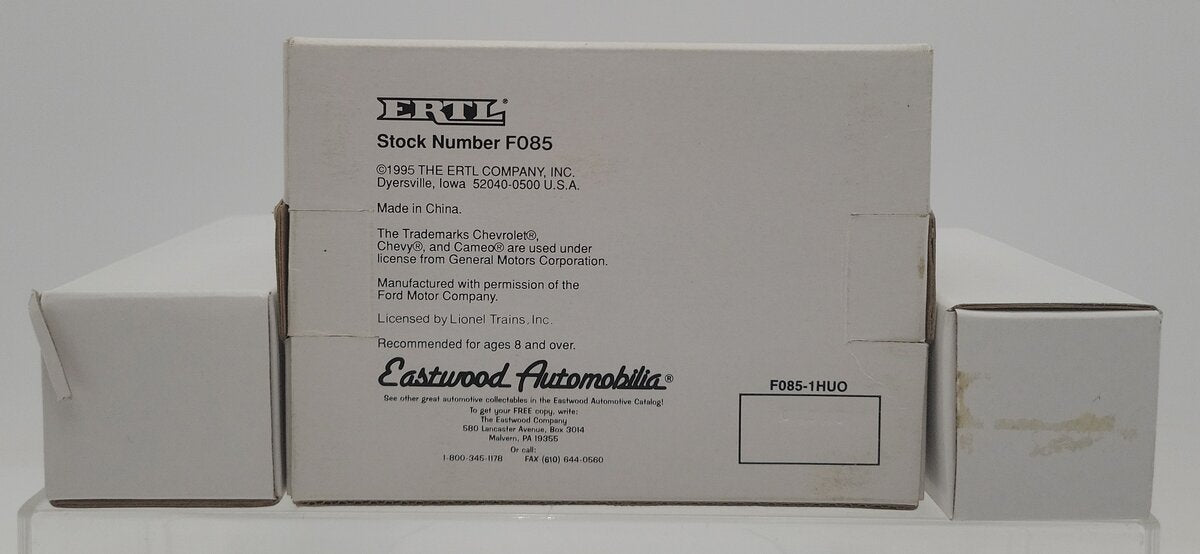 Ertl F085 1:48 Eastwood Lionel Plant Maintenance Van & Fire Dept Car (Set of 2) EX/Box