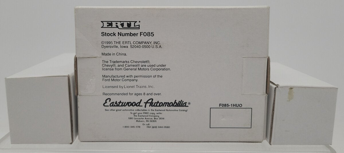 Ertl F085 1:48 Eastwood Lionel Plant Maintenance Van & Fire Dept Car (Set of 2) EX/Box