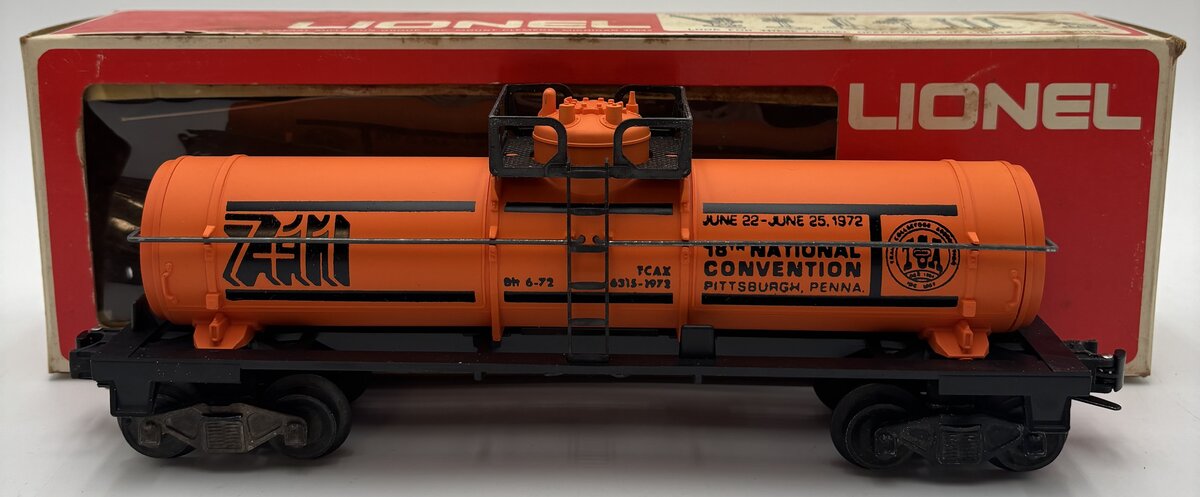 Lionel 6-6315 O Scale 1972 TCA 1972 Pittsburgh Tank Car EX/Box