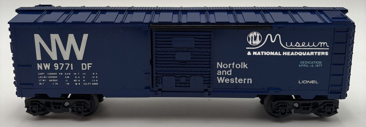 Lionel 6-9771 O Norfolk and Western Boxcar (TCA Version 1977) EX/Box