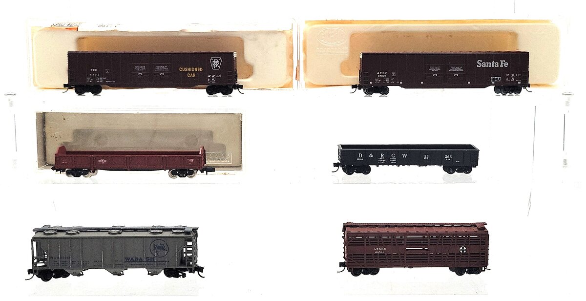 Kato, Bachmann, Roco & Other N Scale Assorted Freight Cars [6] EX