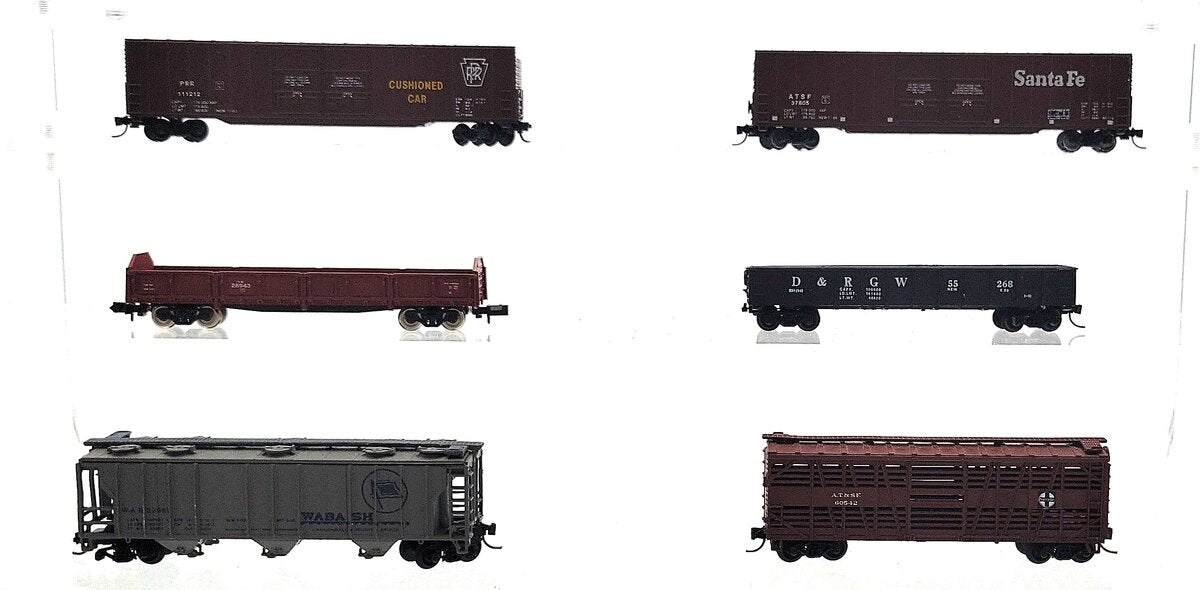 Kato, Bachmann, Roco & Other N Scale Assorted Freight Cars [6] EX
