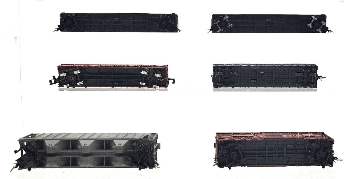 Kato, Bachmann, Roco & Other N Scale Assorted Freight Cars [6] EX