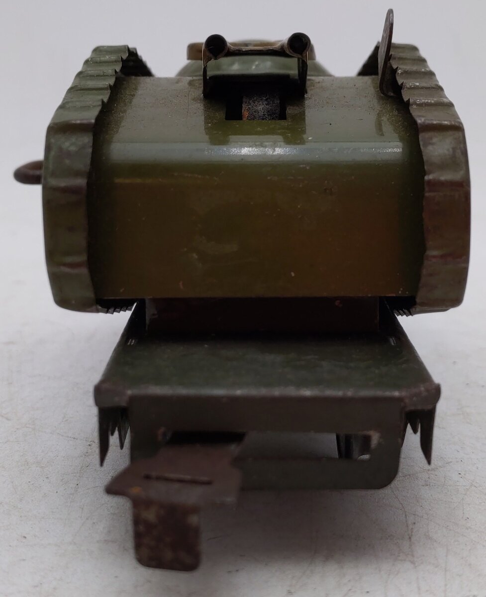 Marx 572ST O Gauge Vintage Olive Drab Wind Up Tank Car