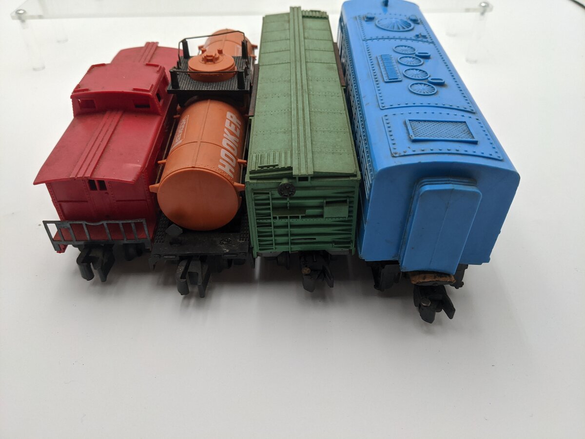 American Flyer 20710 Vintage S The Bullet Diesel Set: 21205, 25081, 24329, 24636 VG