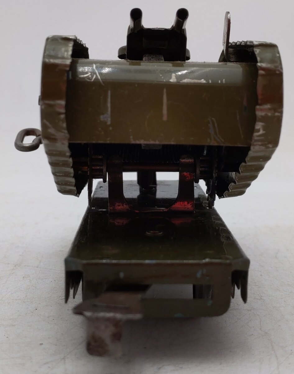 Marx 572ST O Gauge Vintage Olive Drab Wind Up Tank Car