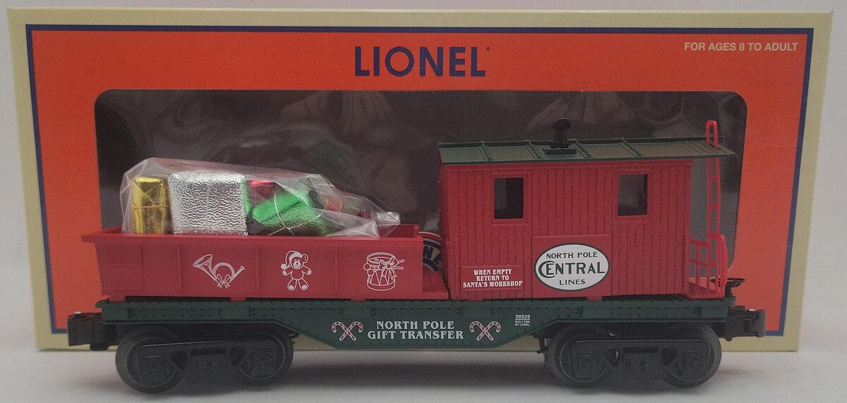 Lionel 6-36529 O Gauge North Pole Central Work Caboose w/Presents EX/Box