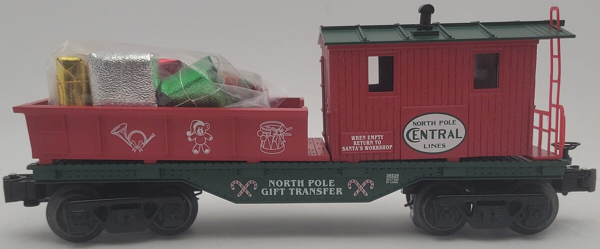 Lionel 6-36529 O Gauge North Pole Central Work Caboose w/Presents EX/Box