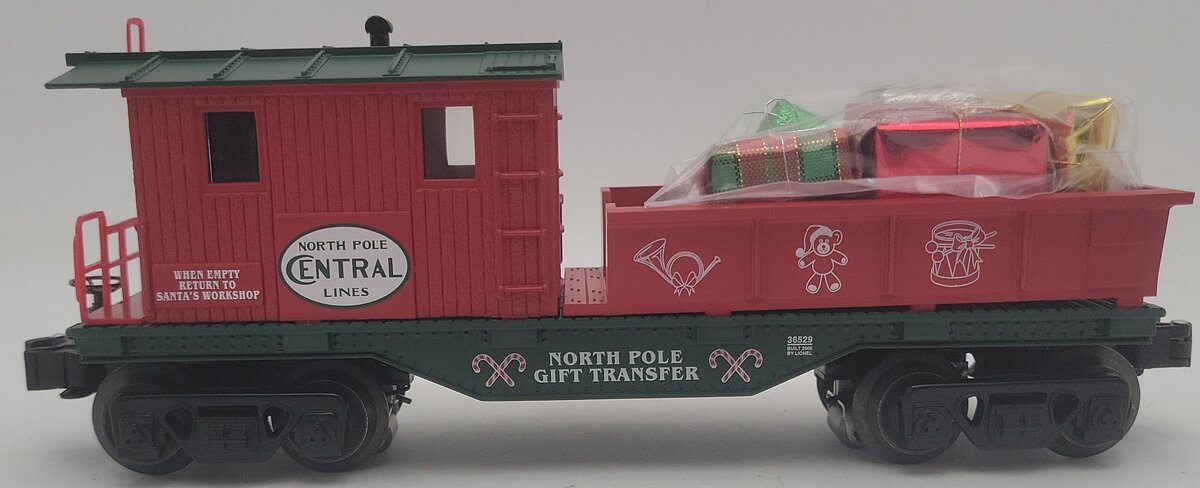 Lionel 6-36529 O Gauge North Pole Central Work Caboose w/Presents EX/Box