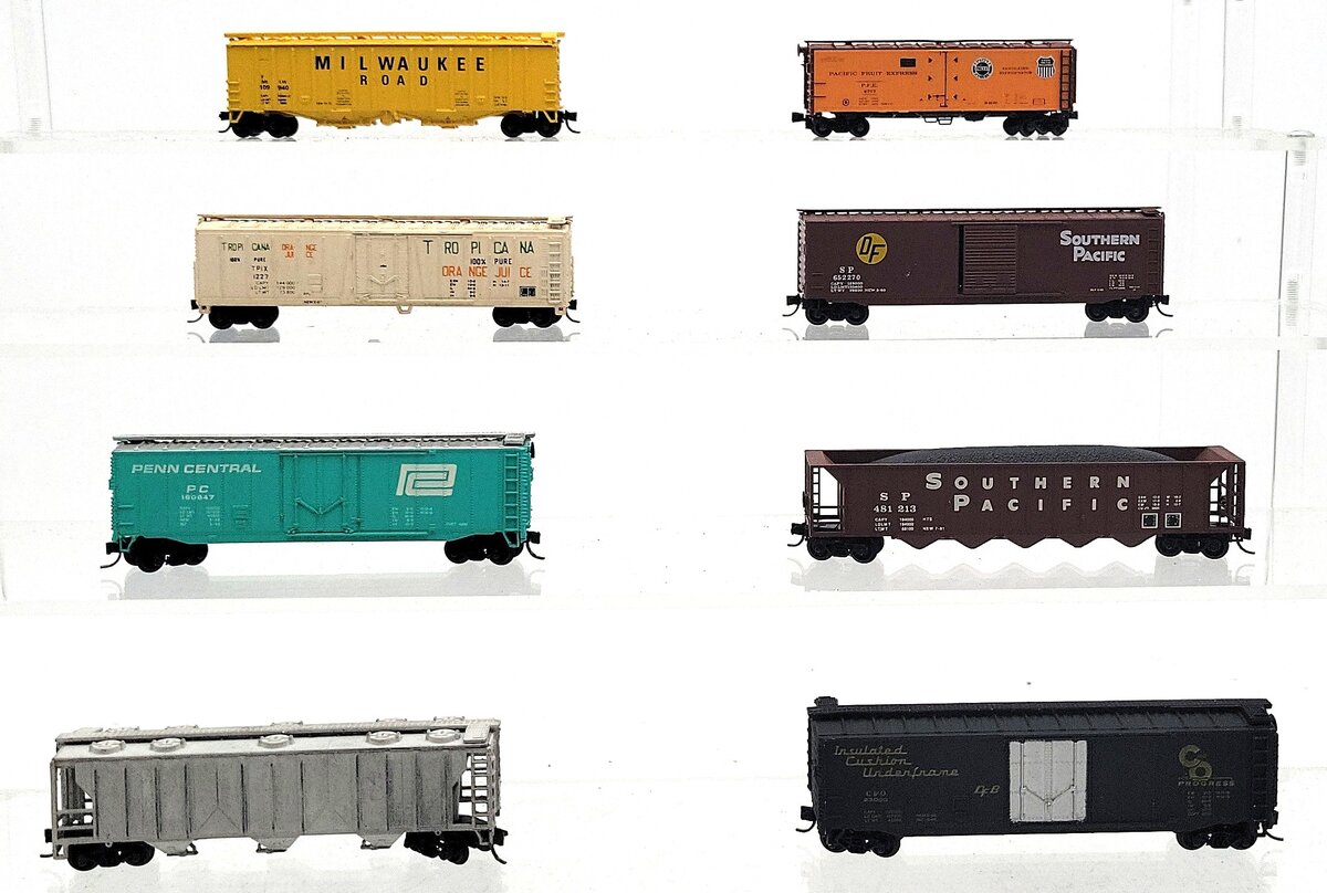 Atlas, Bachmann, & Other N Scale Assorted Freight Cars [6] EX
