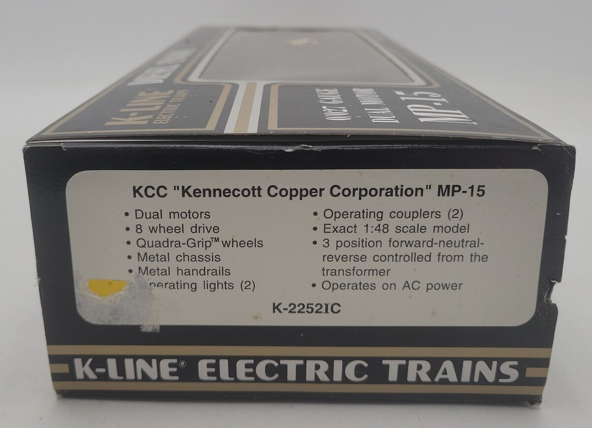 K-Line K-2252IC O Kennecott Copper Corporation MP-15 Diesel Switcher #906 EX/Box