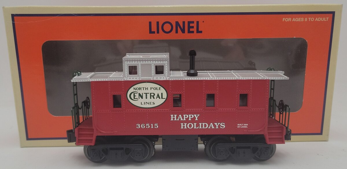 Lionel 6-36515 O gauge North Pole Central Happy Holidays Caboose EX/Box