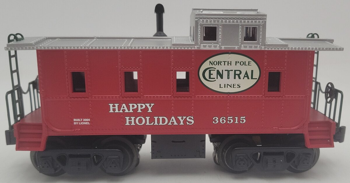 Lionel 6-36515 O gauge North Pole Central Happy Holidays Caboose EX/Box