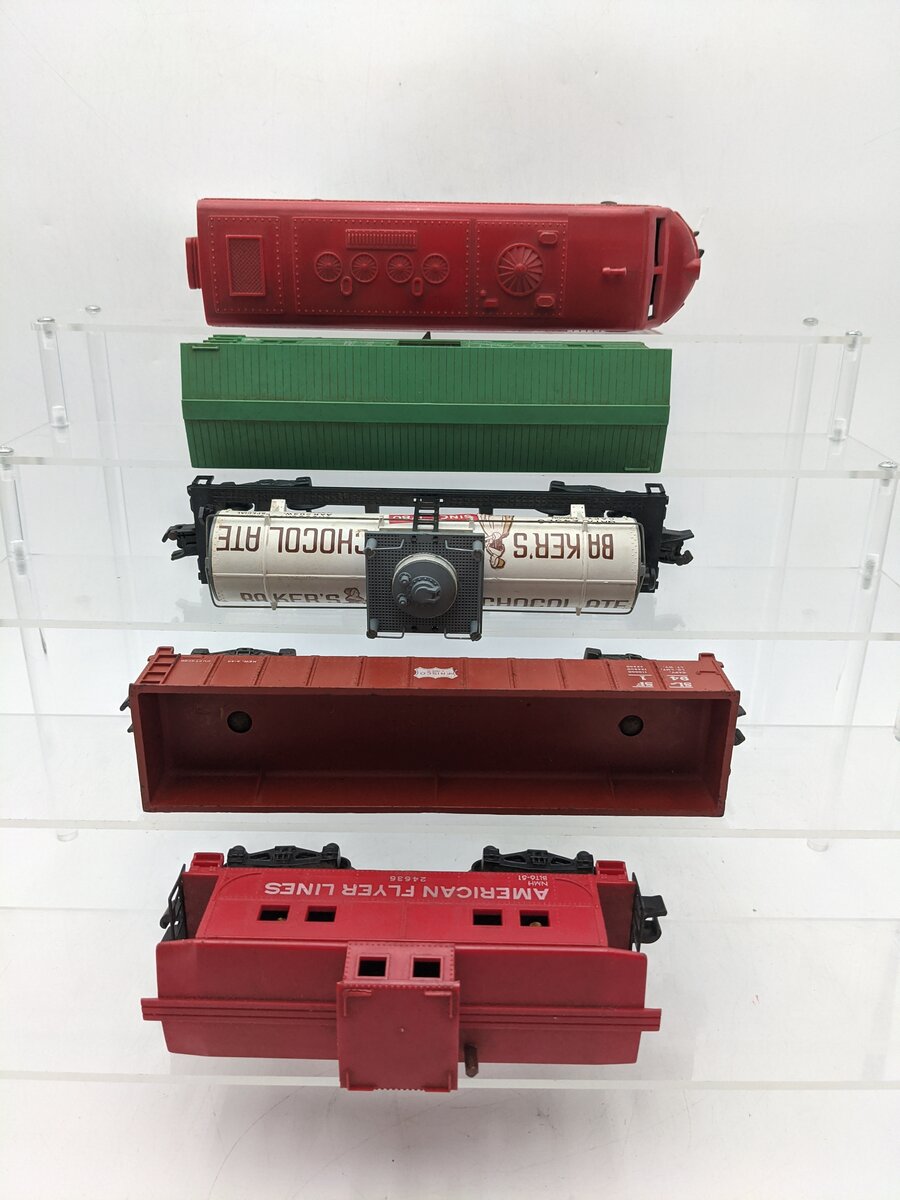 American Flyer 20715 S Vintage The Rocket Train Set: 21210/24330/24126/25081 VG