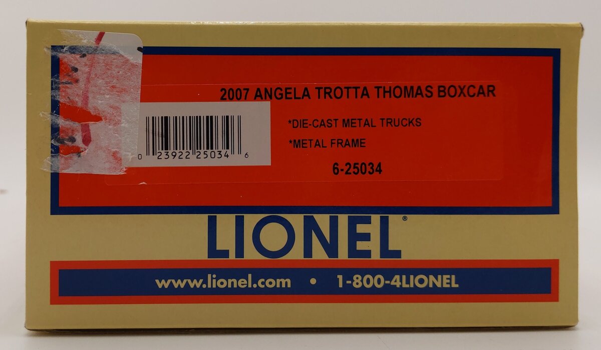 Lionel 6-25034 O Gauge Angela Trotta Thomas Santa's Workshop Boxcar LN/Box