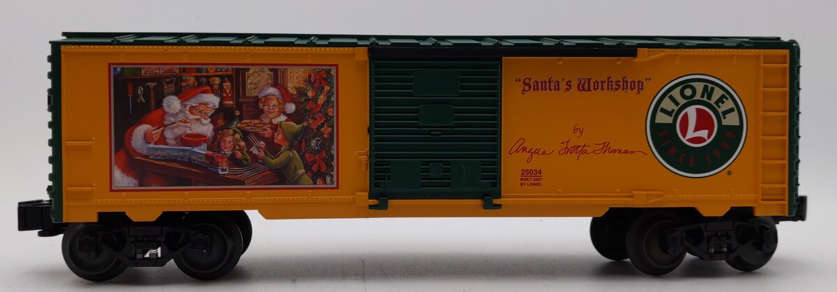 Lionel 6-25034 O Gauge Angela Trotta Thomas Santa's Workshop Boxcar LN/Box