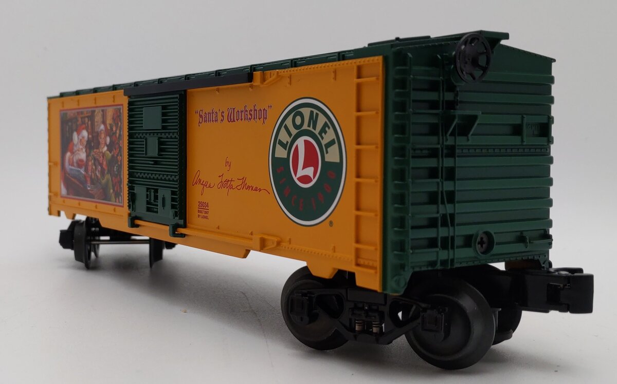 Lionel 6-25034 O Gauge Angela Trotta Thomas Santa's Workshop Boxcar LN/Box