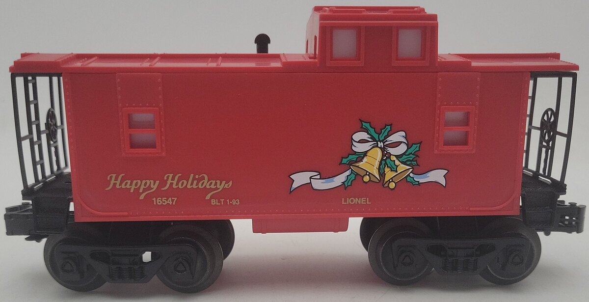 Lionel 6-16547 O Gauge Christmas Lighted Caboose EX/Box
