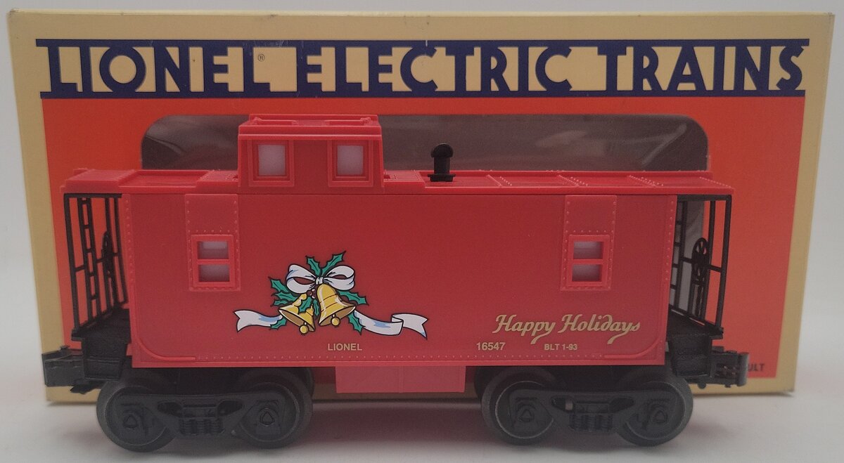 Lionel 6-16547 O Gauge Christmas Lighted Caboose EX/Box