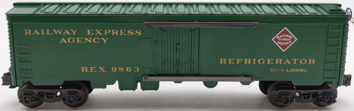 Lionel 6-9863 O Gauge REA Reefer Car #9863 EX/Box