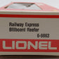 Lionel 6-9863 O Gauge REA Reefer Car #9863 EX/Box