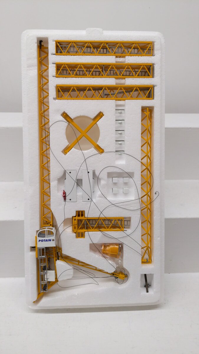 Conrad MR175 1:87 Scale Vintage Potain Diecast Jib Tower Crane Kit NIB