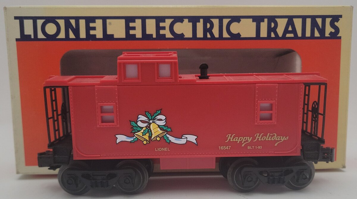 Lionel 6-16547 O Gauge Christmas Lighted Caboose EX/Box