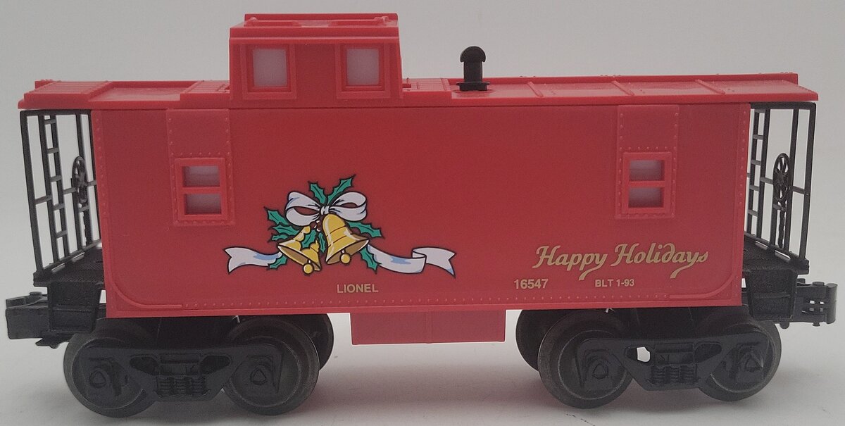 Lionel 6-16547 O Gauge Christmas Lighted Caboose EX/Box