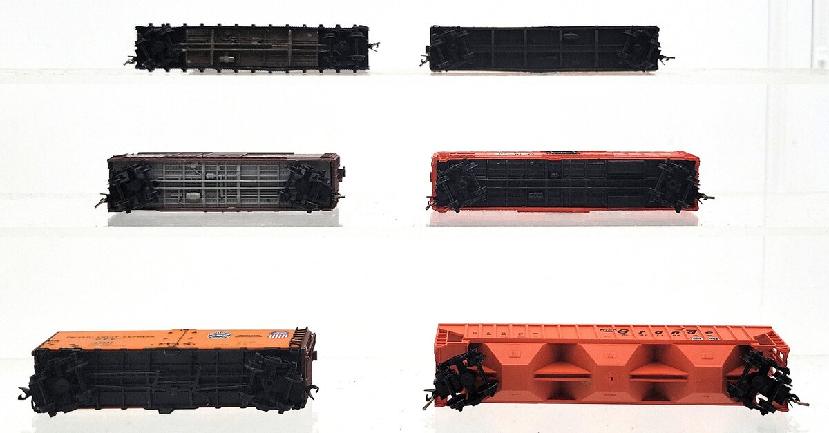 Con-Cor, Bachmann, Unimate, & Other N Scale Assorted Freight Cars [6] VG