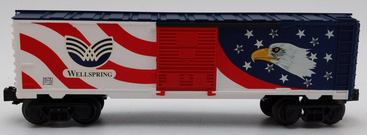 Lionel 6-36761 Wellspring Eagle Lighted Boxcar - RARE LN/Box