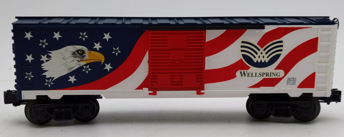 Lionel 6-36761 Wellspring Eagle Lighted Boxcar - RARE LN/Box