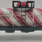 Lionel 6-26196 O Gauge Candy Cane Single Dome Tank Car #26196 EX/Box