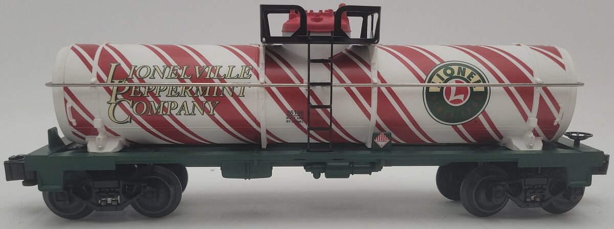 Lionel 6-26196 O Gauge Candy Cane Single Dome Tank Car #26196 EX/Box