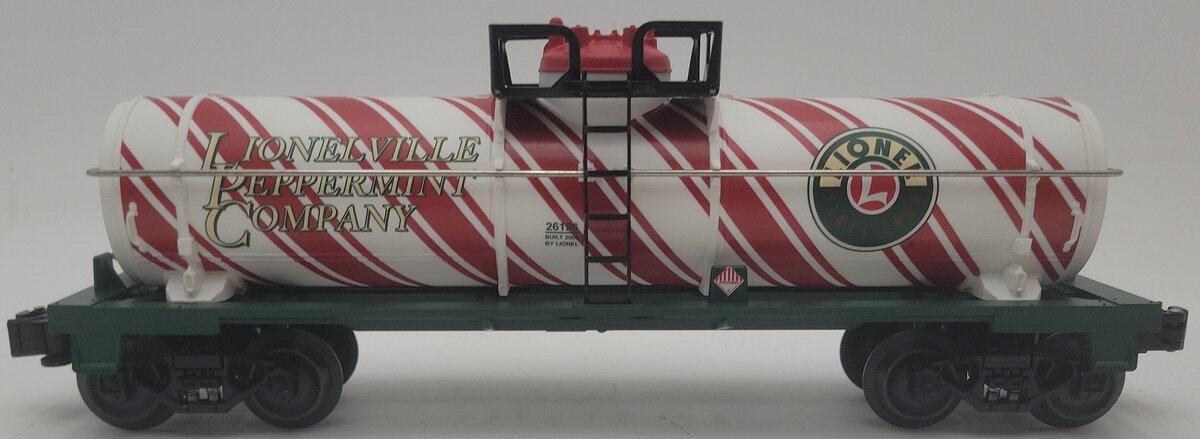 Lionel 6-26196 O Gauge Candy Cane Single Dome Tank Car #26196 EX/Box