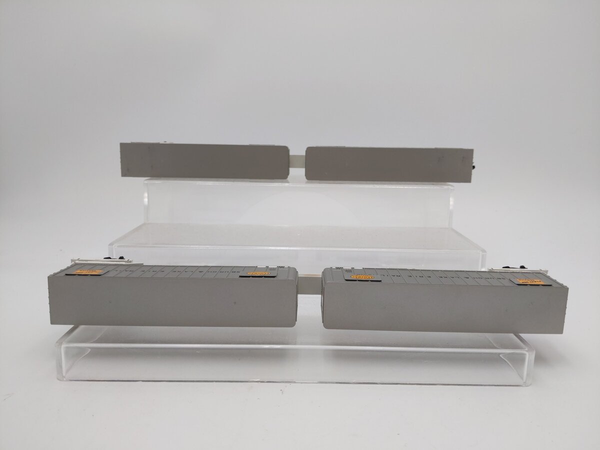 Walthers 932-240853 HO P&LE Gold Mark III Flexi-Van Flat w/Trailers (Set of 2) EX