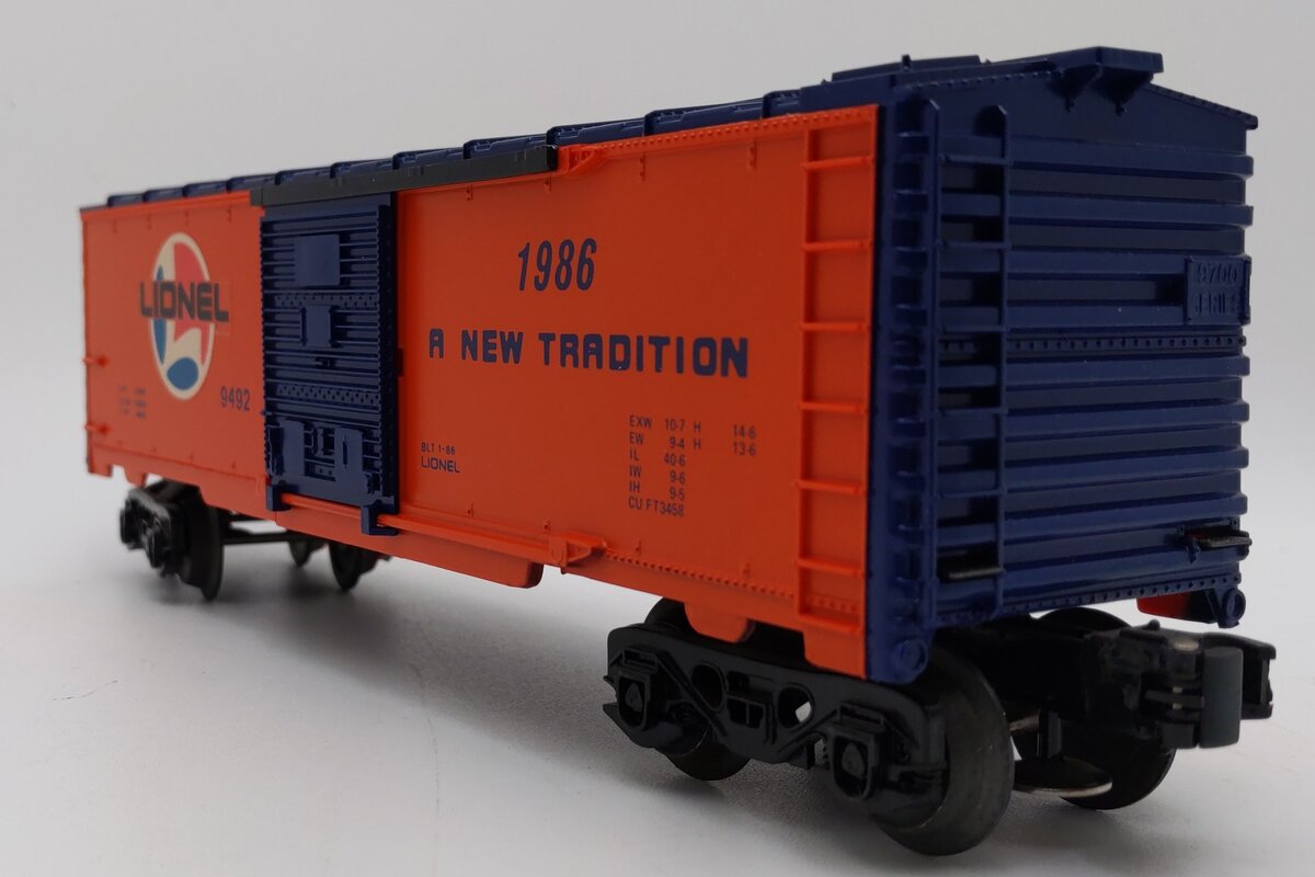 Lionel 6-9492 O Gauge Lionel Lines Orange/Blue Boxcar LN/Box