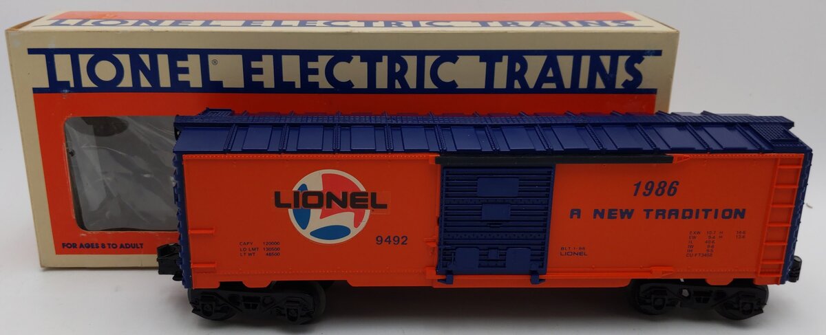 Lionel 6-9492 O Gauge Lionel Lines Orange/Blue Boxcar LN/Box