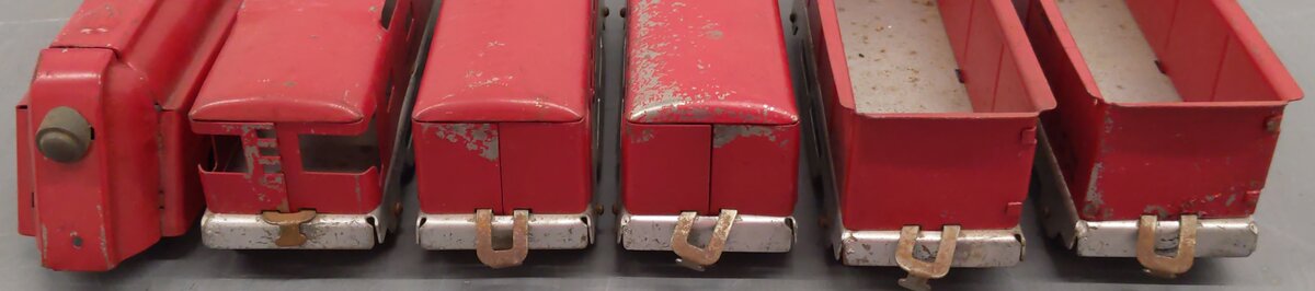 Marx Vintage O Gauge Lumar Lines Passenger & Freight Diesel Locomotive Set/Box