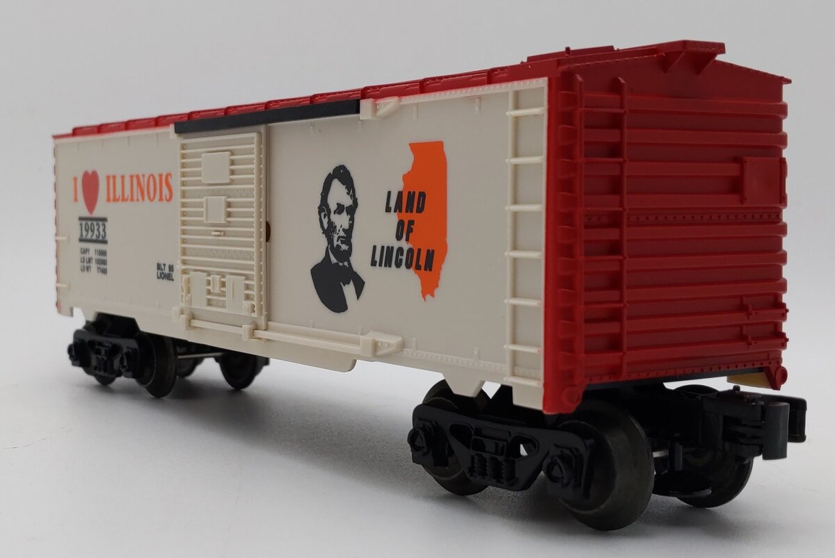 Lionel 6-19933 O Gauge I Love Illinois Boxcar #19933 LN/Box