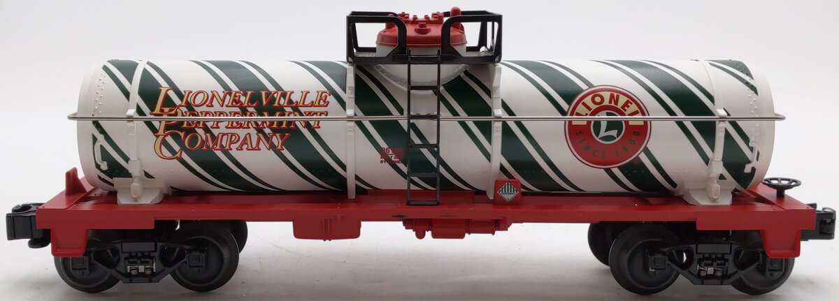 Lionel 6-36108 O Gauge Candy Cane Single Dome Tank Car EX/Box