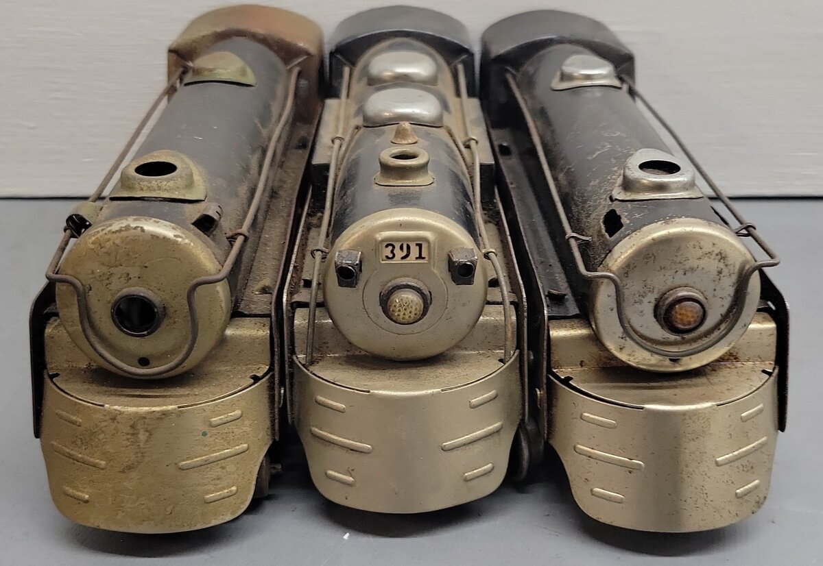 Marx O Gauge Vintage Locomotives; 391 x 3 [3] VG